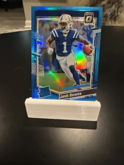 2023 Panini Donruss Optic #248 Josh Downs Aqua Holo RC /299 Colts Rookie - Image 1