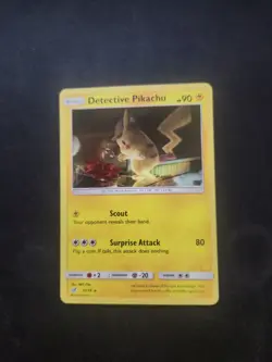 Detective Pikachu 10/18 2019 Holo Rare Pokemon Card TCG - Image 1