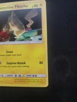 Detective Pikachu 10/18 2019 Holo Rare Pokemon Card TCG - Image 3