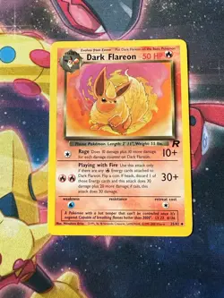 Pokemon TCG Dark Flareon Team Rocket Set 35/82, LP Condition - Image 1
