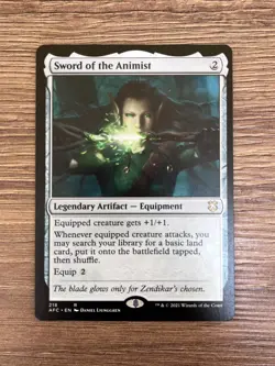 Sword of the Animist Commander: Adventures in the Forgotten Realms Regular MTG - Image 1