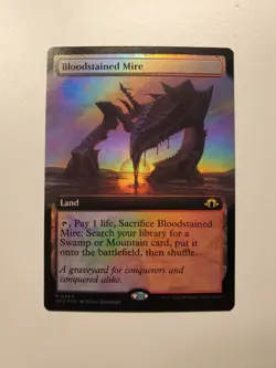 MTG Magic FOIL Bloodstained Mire Extended Art 463 Modern Horizons 3 NM - Image 1
