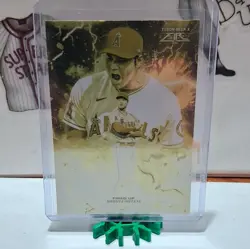 2022 Topps Fire Shohei Ohtani Fired Up Gold Minted FIU-2 Angels - Image 1