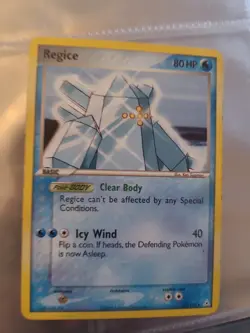 Regice - 27/110 - Rare LP, English Pokemon EX Holon Phantoms - Image 1