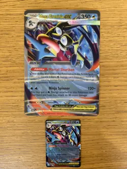 Pokemon TCG - Mega Greninja Ex 081 Black Star Promo and Jumbo Card Bundle - Image 1