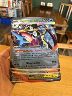 Pokemon TCG - Mega Greninja Ex 081 Black Star Promo and Jumbo Card Bundle - Image 2