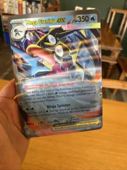 Pokemon TCG - Mega Greninja Ex 081 Black Star Promo and Jumbo Card Bundle - Image 3