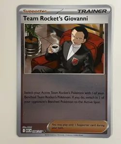 Team Rocket's Giovanni 204/217 Uncommon Ascended Heroes Pokemon Reverse Holo NM - Image 1