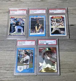 1990s Mark Mcgwire All Graded PSA Rare Lot Of 5 Cards - Image 1