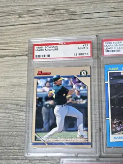 1990s Mark Mcgwire All Graded PSA Rare Lot Of 5 Cards - Image 2
