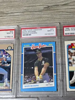 1990s Mark Mcgwire All Graded PSA Rare Lot Of 5 Cards - Image 3