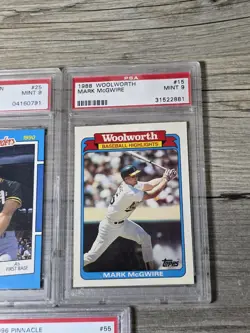 1990s Mark Mcgwire All Graded PSA Rare Lot Of 5 Cards - Image 4