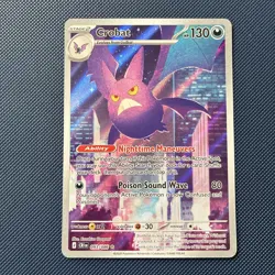 Pokemon TCG Mega Evolution Chaos Rising 093/086 Crobat Illustration Rare 1 - Image 1