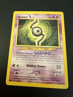 Unown S 87/105 Neo Destiny Unlimited 2002 Pokemon Card Common LP - Image 1