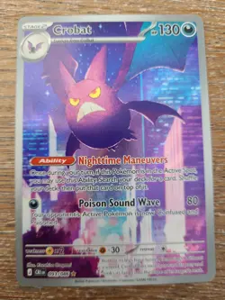 Pokemon TCG Chaos Rising Crobat 093/086 Holo Illustration Rare - Image 1