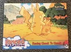 1998 TOPPS Pikachu's Vacation Card #48 Racing Cheek to Cheek - Image 1