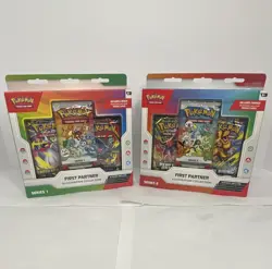 Pokemon TCG First Partner Illustration Collection Series 1 & 2 box set SEALED - Image 1