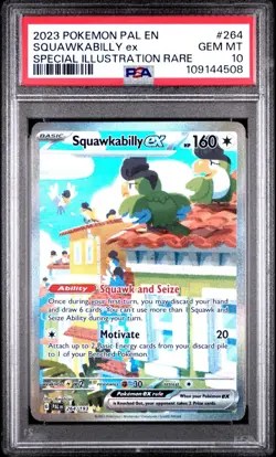 Pokemon TCG Squawkabilly ex 264/193 PAL Special Illustration Rare Card - PSA 10 - Image 1