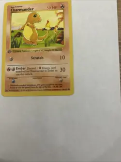 Pokemon Charmander 1st Edition Shadowless Base Set 1999 Card 46/102 - Image 4
