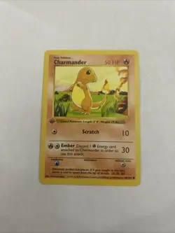 Pokemon Charmander 1st Edition Shadowless Base Set 1999 Card 46/102 - Image 5