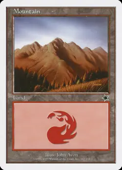 MTG Magic the Gathering 1x NM Mountain #167 (Avon) - Starter 1999 x1 - Image 1