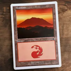 Mountain 166 - Starter 1999 - Magic The Gathering MTG - Land - NM - Image 1