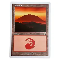 Mountain 166 - Starter 1999 - Magic The Gathering MTG - Land - NM - Image 2
