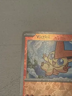 2025 Pokemon TCG Victini 012 S&V Black Bolt Reverse Holo Rare Card NM+ - Image 4
