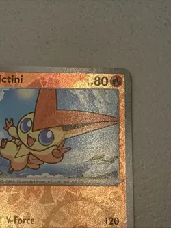 2025 Pokemon TCG Victini 012 S&V Black Bolt Reverse Holo Rare Card NM+ - Image 5