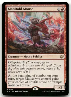 Manifold Mouse #143 (NM) Bloomburrow BLB Magic MTG - Image 1