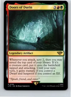 Magic the Gathering Doors of Durin The Lord of the Rings MTG Free Shipping! - Image 1