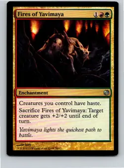 Magic the Gathering Fires of Yavimaya Duel Decks: Heroes vs. Monsters MTG - Image 1
