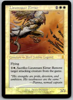 Lieutenant Kirtar 29 Rare Odyssey Magic: The Gathering Foil Lightly Played - Image 1