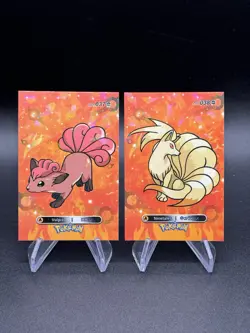 Vulpix Ninetales Pokemon 2024 Card Database 1 Cracked Ice Holo US Seller - Image 1