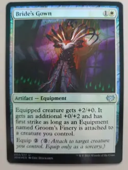 MTG Bride's Gown Innistrad: Crimson Vow Foil Uncommon - Image 1