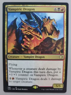 MTG Vampiric Dragon Commander: Innistrad: Crimson Vow Regular Rare - Image 1