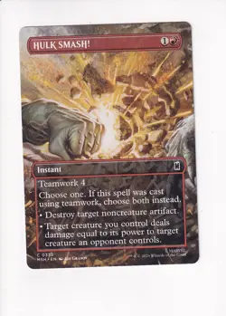 MAGIC THE GATHERING MTG MARVEL SUPER HEROES HULK SMASH! BORDERLESS - Image 1