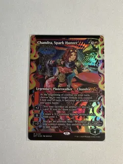 MTG Magic the Gathering FOIL Chandra, Spark Hunter Showcase - Image 1