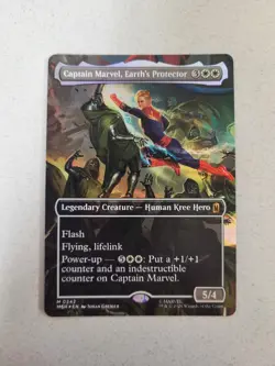 Captain Marvel, Earth's Protector (Borderless) (0342) Marvel Super Heroes Foil - Image 1