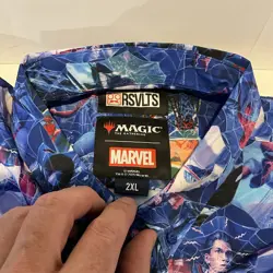 MTG x Spider-Man Collared Shirt MagicCon Atlanta Limited Ed. Excl. *New* 2XL - Image 3