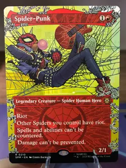 Magic: The Gathering TCG - Spider-Punk SPM-0210 - Rare Non-Foil Borderless - Image 1