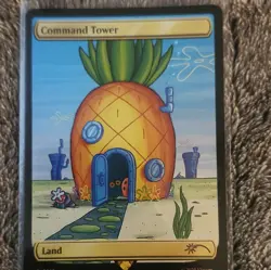 Wizards of the Coast Command Tower Secret Lair SpongeBob Alt Art Foil EN - Image 1