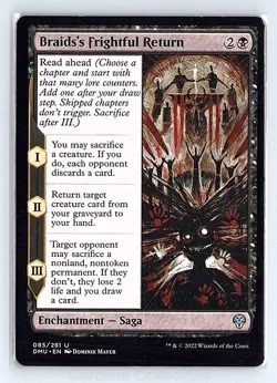 Braids's Frightful Return Near Mint - Dominaria United 85 Magic: The Gathering - Image 1