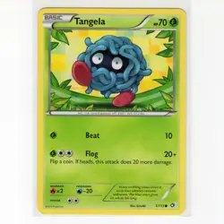 Pokemon TCG Tangela 1/113 BW Legendary Treasures Regular Common Card EN-LP 2013 - Image 1