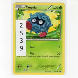 Pokemon TCG Tangela 1/113 BW Legendary Treasures Regular Common Card EN-LP 2013 - Image 3
