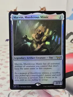 MTG Marvin, Murderous Mimic #253 (Foil) Duskmourn DSK Magic The Gathering - Image 1