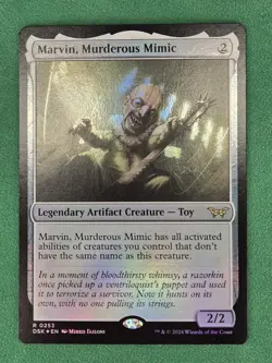 MTG Marvin, Murderous Mimic #253 (Foil) Duskmourn DSK Magic The Gathering - Image 2