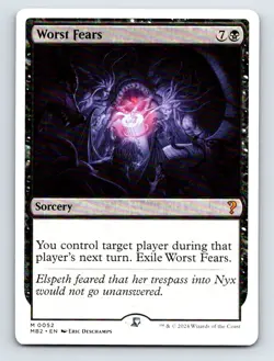 Worst Fears (White Border) M Mystery Booster 2 52 NM - Image 1