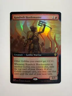 Rundvelt Hordemaster (Extended Art) 409 MTG Dominaria United Foil - Image 1