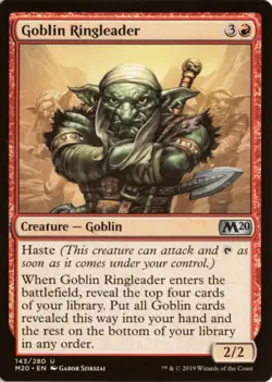 Goblin Ringleader 143 M20 Core Set 2020 NM - Image 1